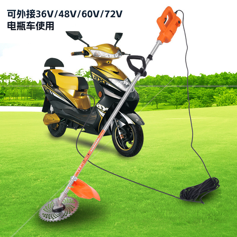 เครื่องตัดหญ้าไฟฟ้า แบบใช้ร่วมได้ 48V–72V 1800W 【ต้องเตรียมแบตเตอรี่เอง】【สามารถใช้กับแบตเตอรี่รถไฟฟ้าได้】