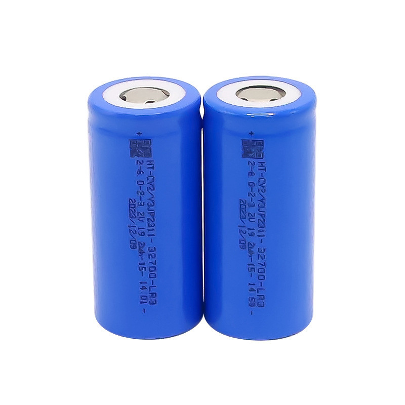 แบตเตอรี่ลิเธียมไอรอนฟอสเฟต (LifePo4) 32700 5000mAh 3.2V 3C สำหรับโคมไฟถนนและรถไฟฟ้า